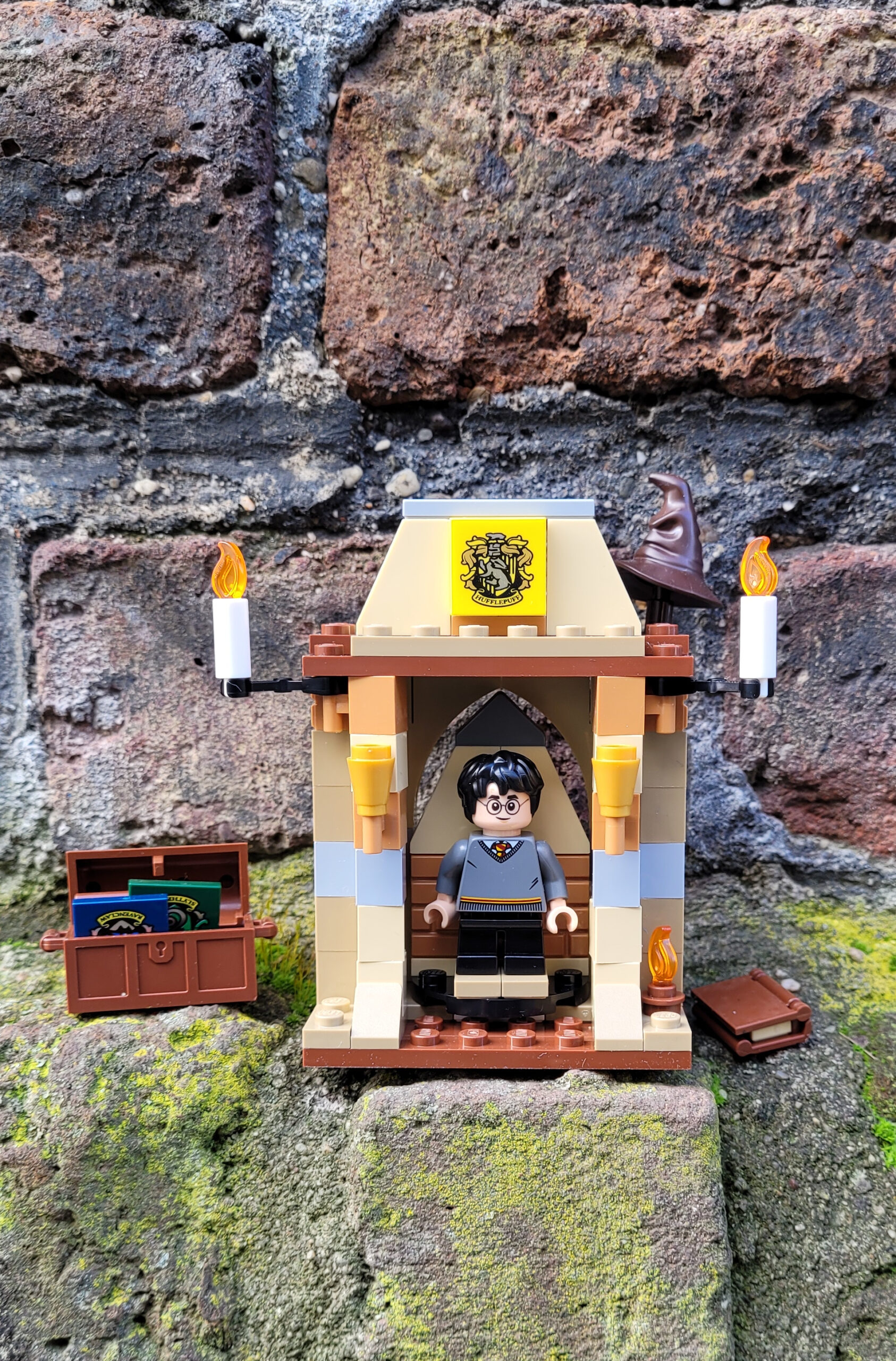 Kamin mit Harry Potter aus der Buchbox: „LEGO® Harry Potter™ Abenteuer selbst gebaut!“