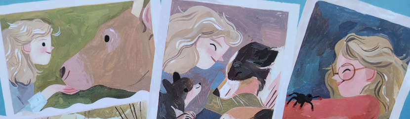 Ausschnitt der Rückseite des Bilderbuches „Tierisch gute Freunde“ von Sy Montgomery & Rebecca Green