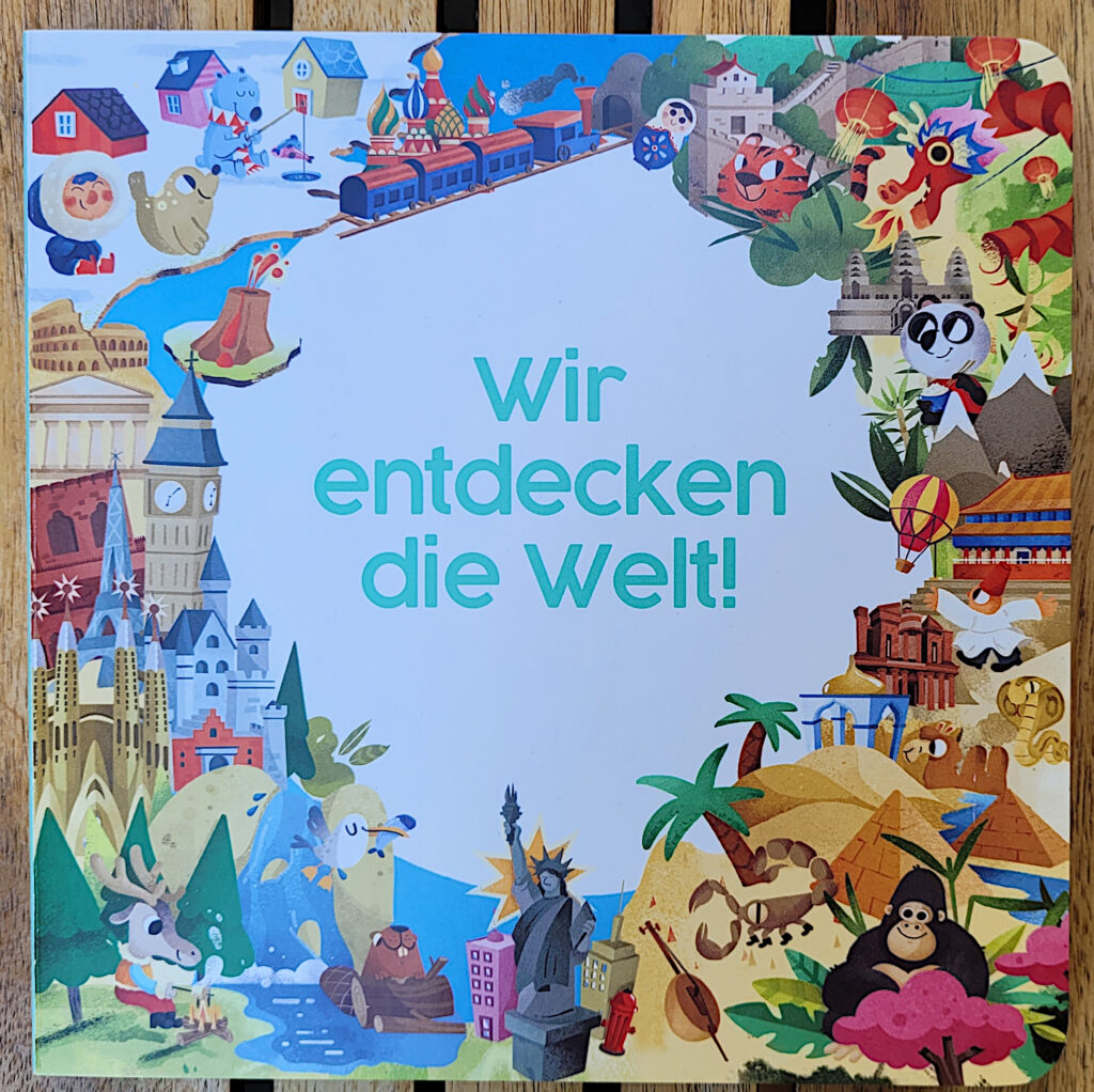 Das Pappbilderbuch "Wir entdecken die Welt" aus "Die Welt. Meine Erste Puzzle Box" von White Star Kids