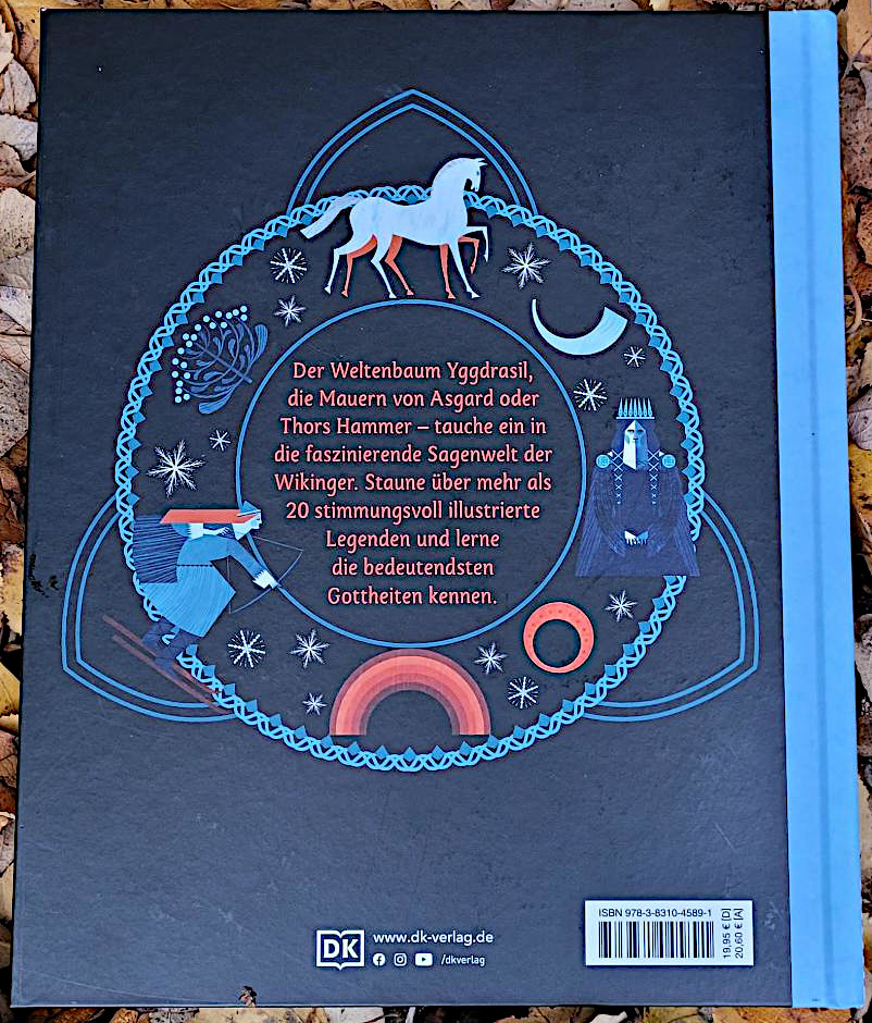 Die Rückseite des Buches „Nordische Mythen“ von Matt Ralphs und Katie Ponder