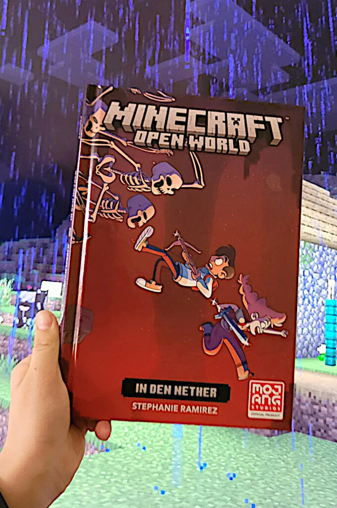 Das Comic-Buch „Minecraft Open World: In den Nether“ von Stephanie Ramirez