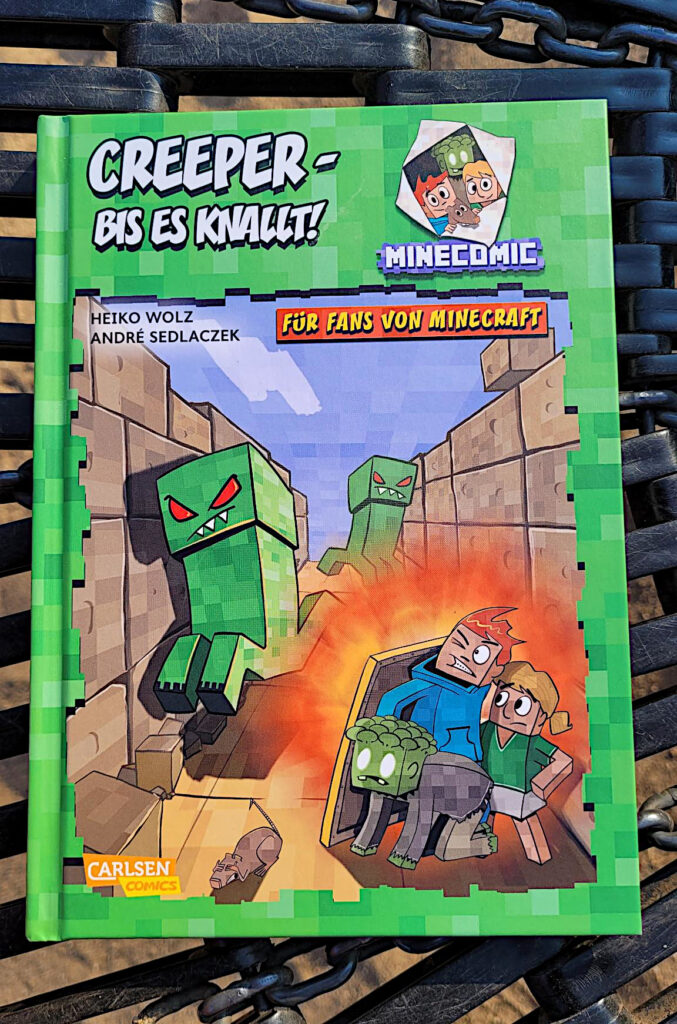 Das Kinderbuch „Creeper – bis es knallt!“ von Heiko Wolz und André Sedlaczek