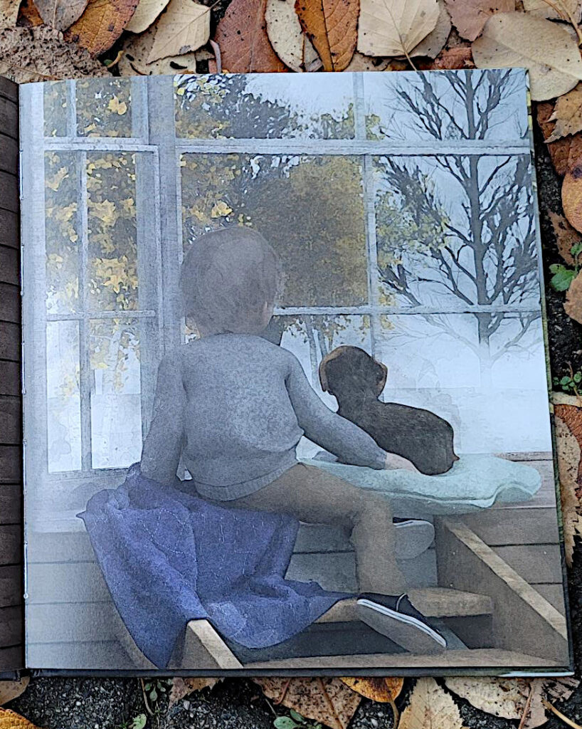 Ausschnitt einer Innenseite des Vorlesebuches „Herbsthundewetter“ von Andreas und Dirk Steinhöfel